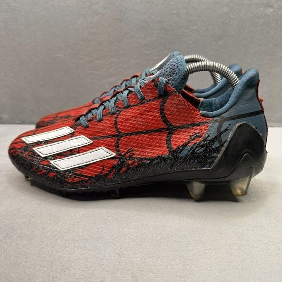 Mens Size‎ 9 adidas x PlayStation Adizero 12.0 SpiderMan Football Cleats Red main image 6